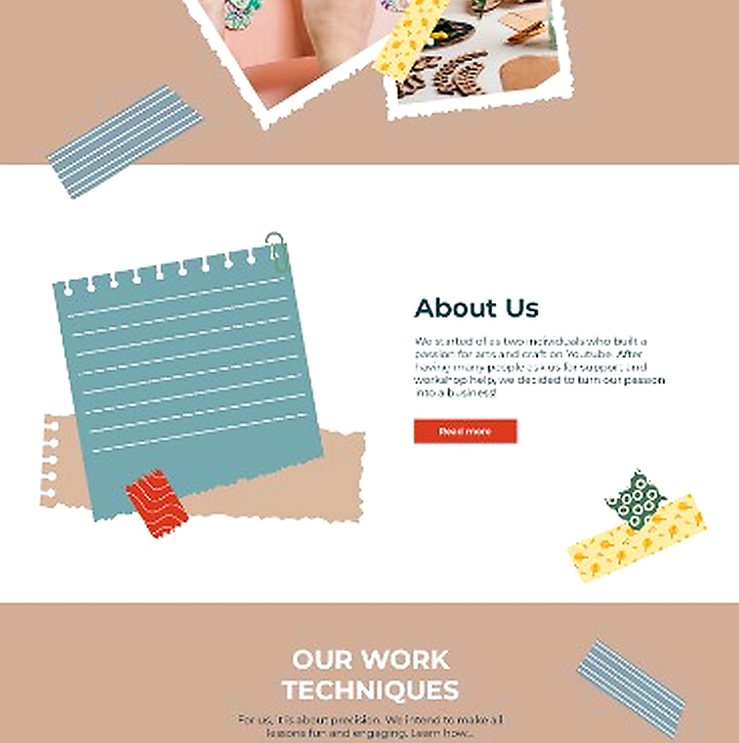 Craftoria — Our Projects scrapbook composition