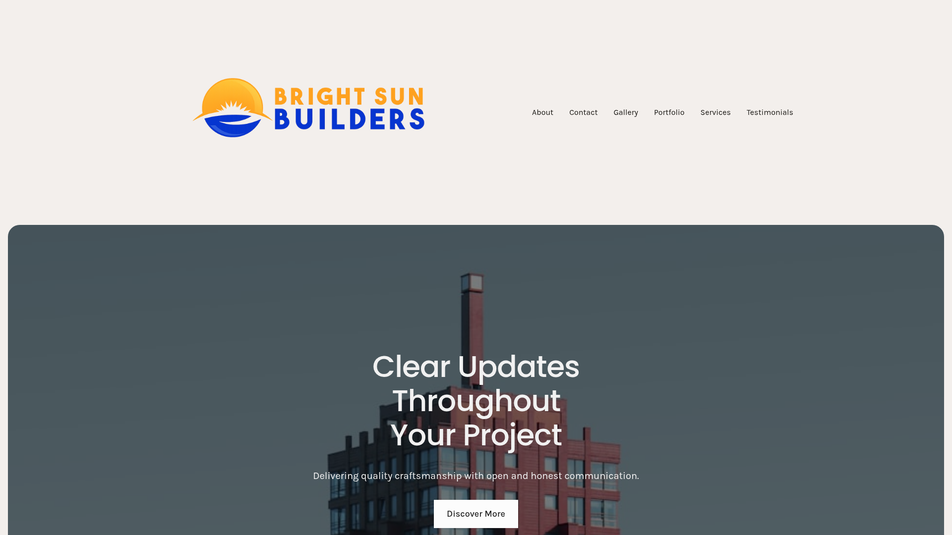 Bright Sun Builders website preview