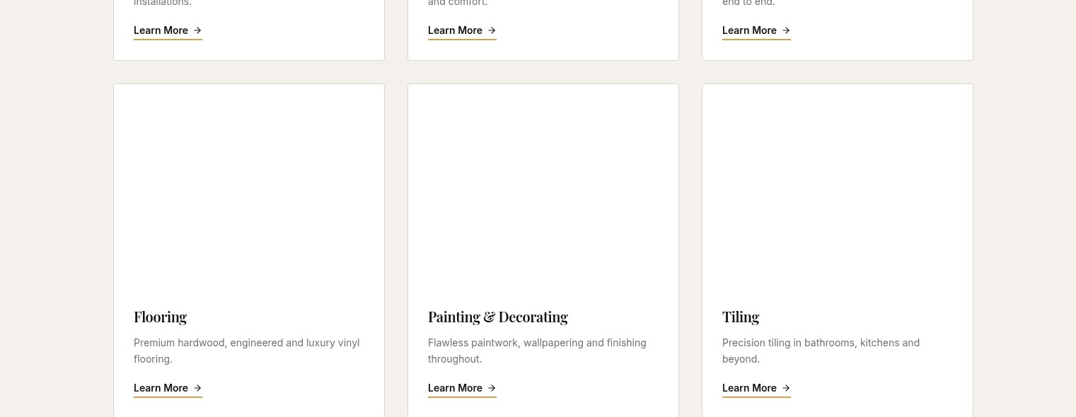 Full Property Builds — Luxury Renovation website