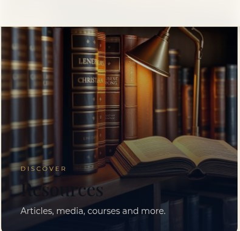 Resources — Ministry of Christ website
