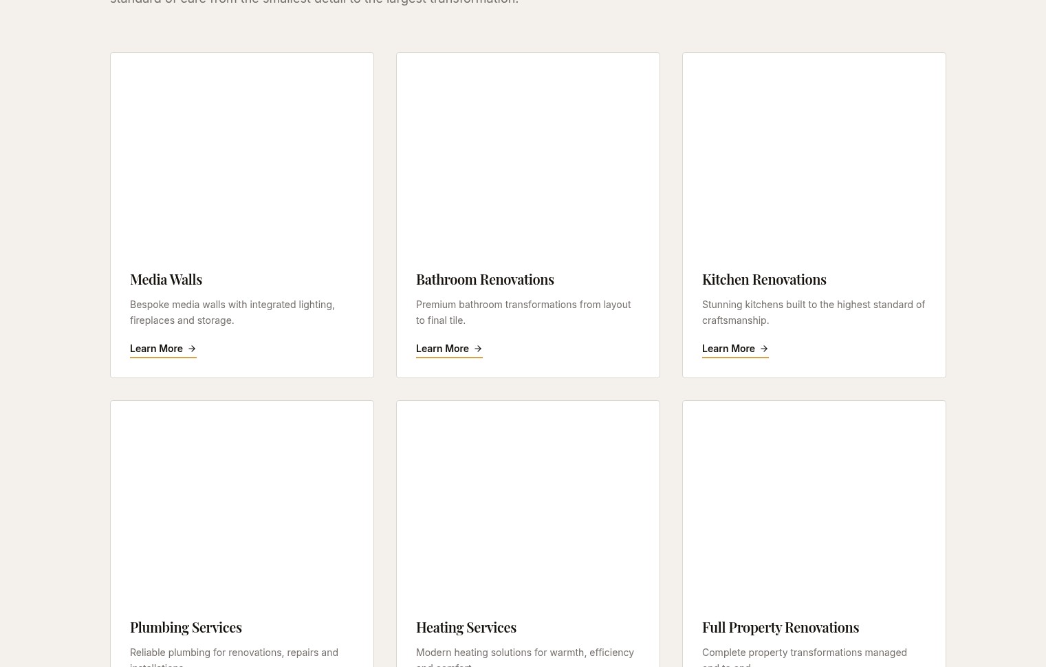 Services — Luxury Renovation website
